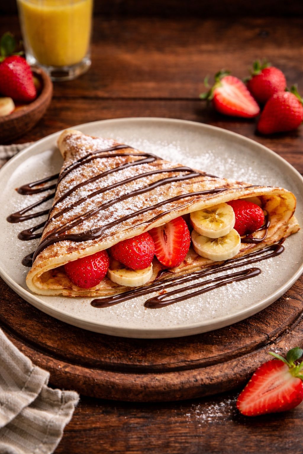 Strawberry & Banana Crepe